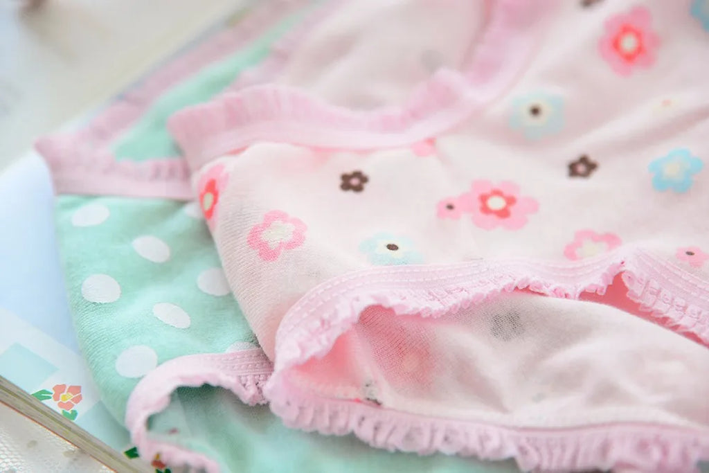 Wholesale(10Pcs/Lot) Cartoon Design Underwear for Children Kid, 100% Cotton Girls Shorts Underpants Knickers, 2 4 6 8 10 Years