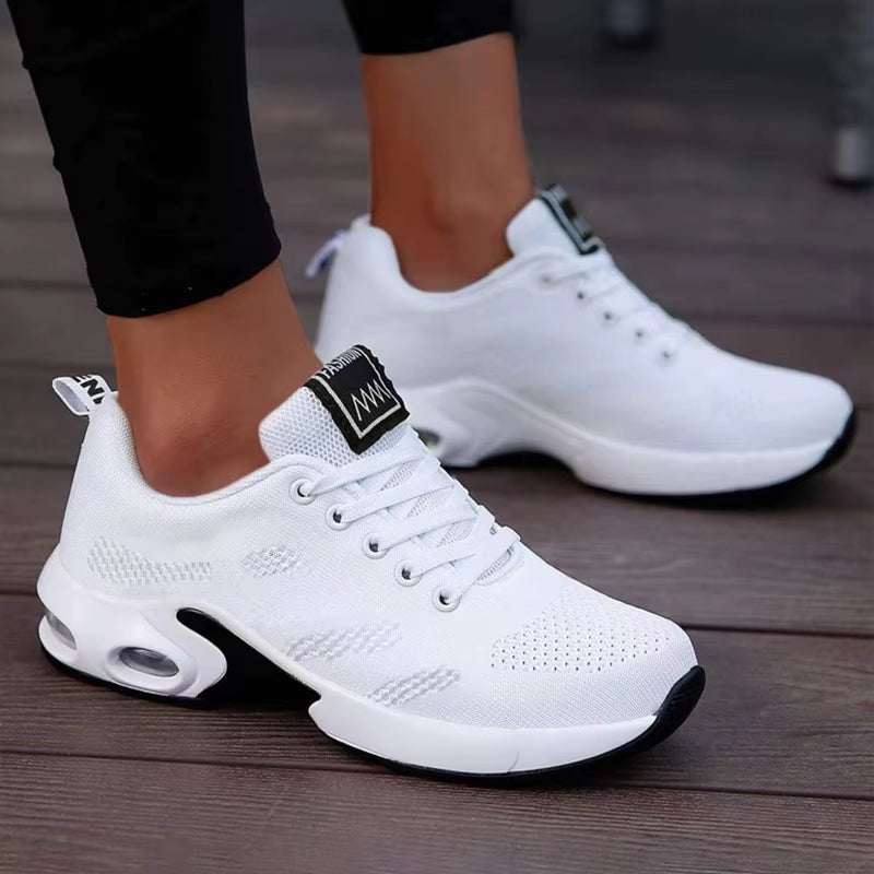 Women Platform Casual Sneakers Shoes Mesh Breathable Running Shoes Chunky Summer Sports Tenis Shoes 2024 Luxury Vulcanize Shoes