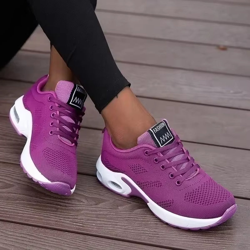 Women Platform Casual Sneakers Shoes Mesh Breathable Running Shoes Chunky Summer Sports Tenis Shoes 2024 Luxury Vulcanize Shoes